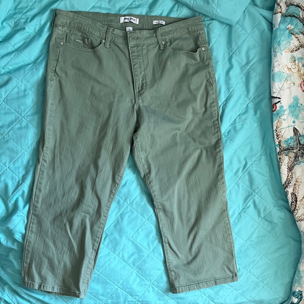Nine West Olive Green Jeans
